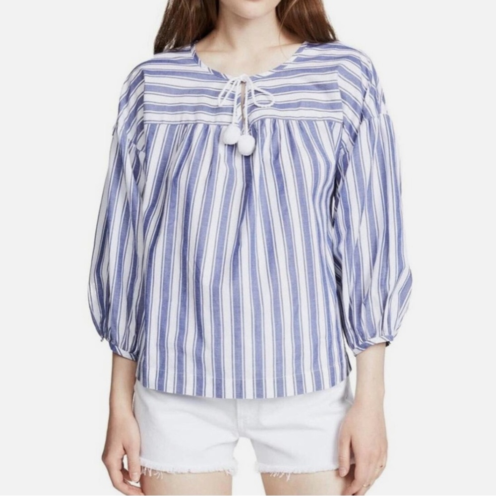 Madewell 100% Cotton Nautical Blouse